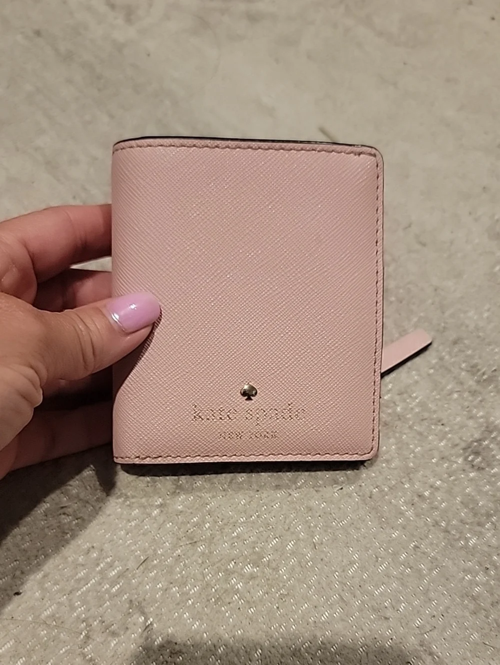kate spade Light Pink Saffiano Small Wallet